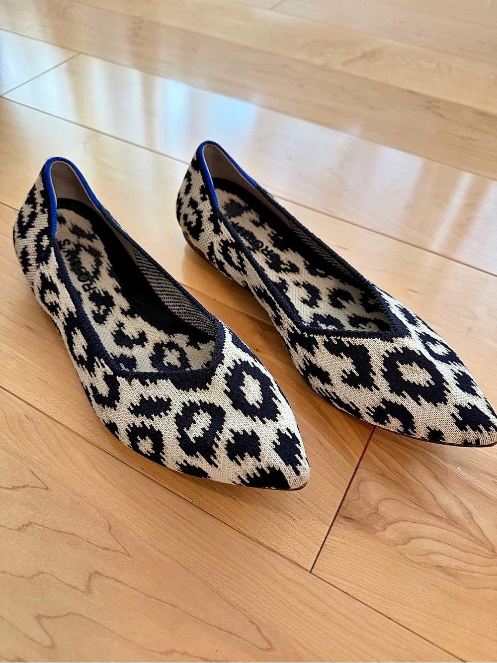 Rothy's The Point II Women's Animal Print Flats US 8